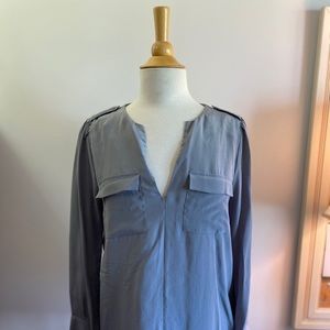 JOIE Grey Silver Blouse